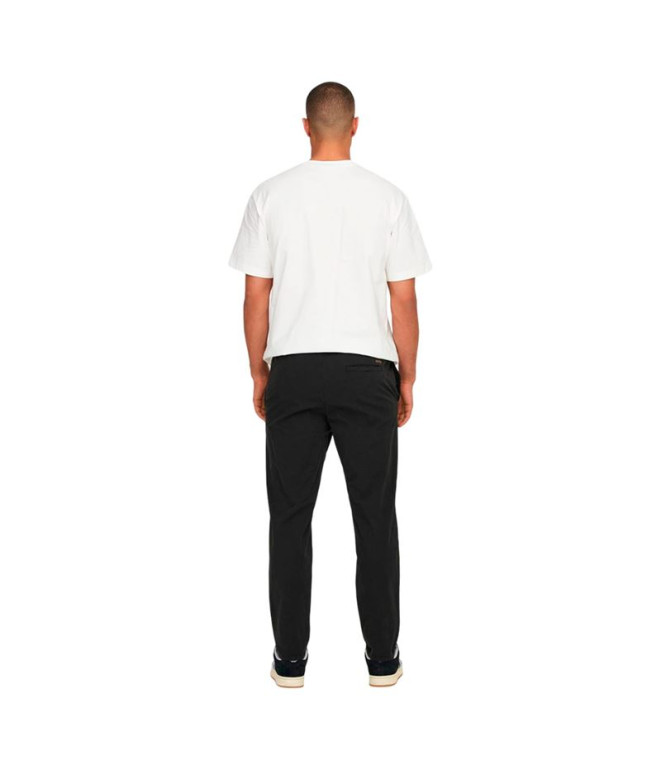 Pantalons Only & Sons Onslinus Taper 0183 Noir...