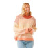 Moletom Rip Curl Mulher Crew em malha canelada Soleil Vermelho