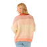 Moletom Rip Curl Mulher Crew em malha canelada Soleil Vermelho