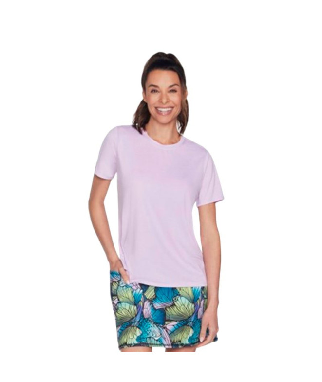 Camiseta Skechers T-shirt Godri Swift Orchid Bloom / Brig Mulher