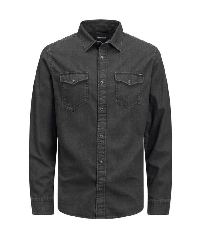 Camisa Infantil Jack & Jones Esheridan Black Denim