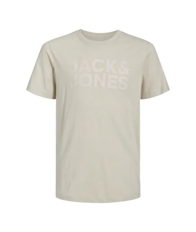 Camiseta Infantil Jack & Jones Ecorp Logo Moonbeam