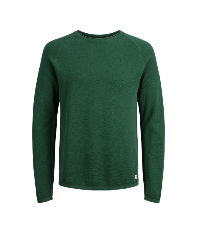 Moletom Homem Jack & Jones Ehill Knit Verde Escuro