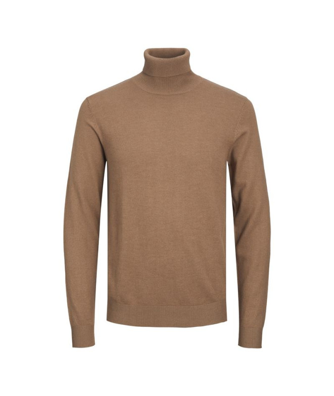 Sweat Homme Jack & Jones Eemil Rouleau en maille Loutre