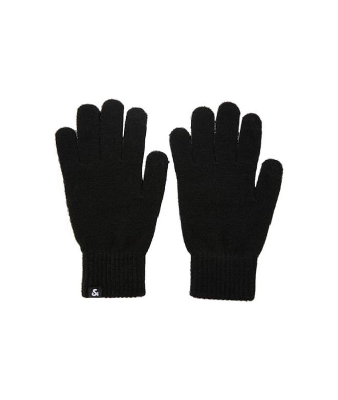 Guantes Jack & Jones Jacbarry Knitted Gloves Hombre Black