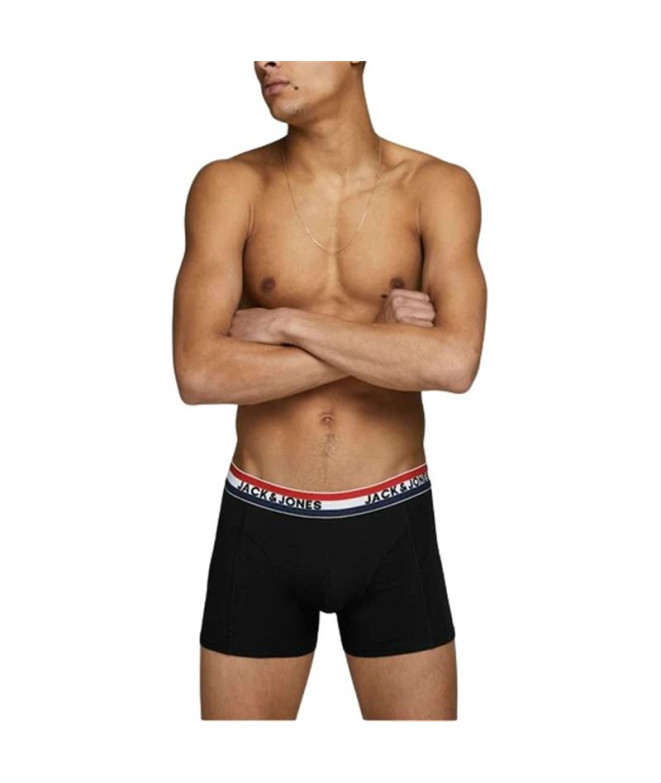 Slip Homme Jack & Jones Maillot de bain à bande élastique Noir 3 Pack