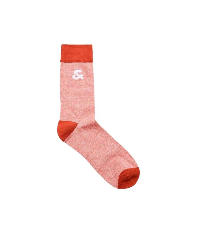 Chaussettes Homme Jack and Jones Jac Twisted Red Ochre