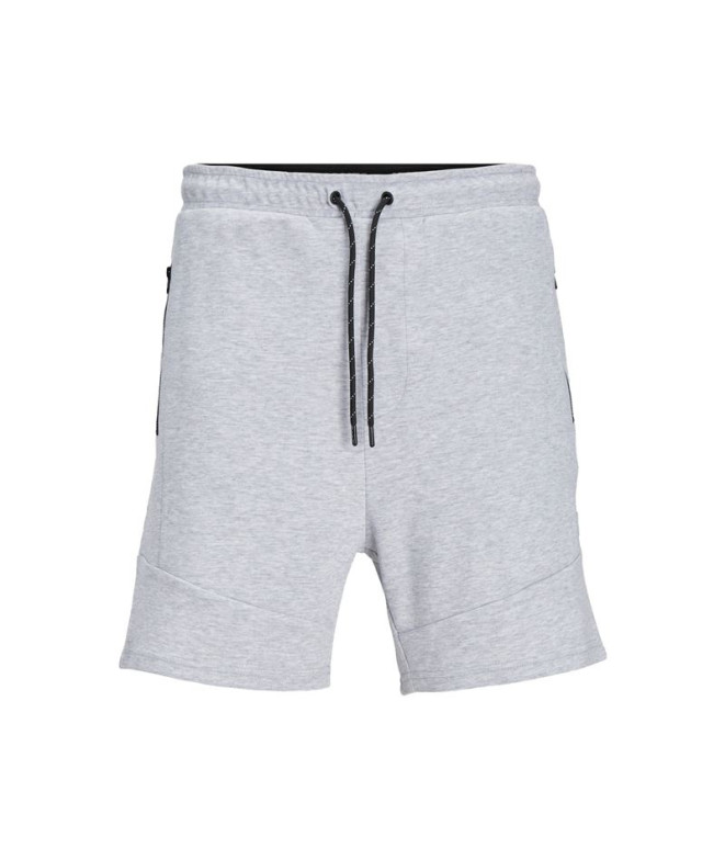 Calça Homem Jack and Jones tgordon air Shorts Bex Cinza claro Melange