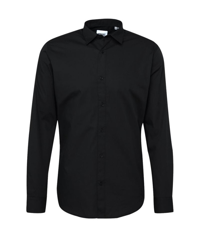 Homem Camisas Jack and Jones joe Plain Preto