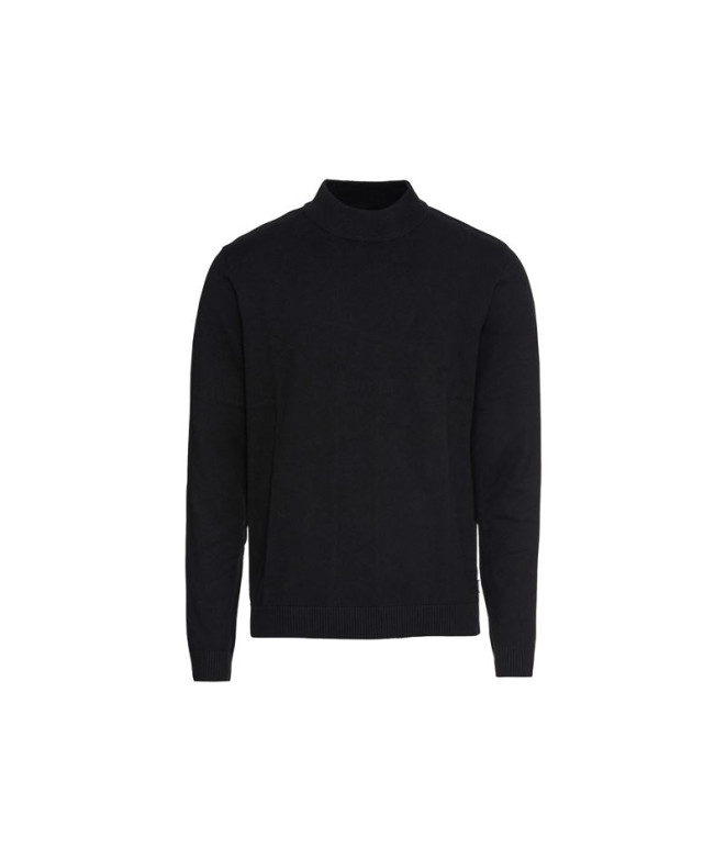 Moletom Homem Jack and Jones ebasic Knit Mock Preto