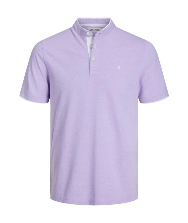 T-shirt Homme Jack and Jones Jjepaulos Mao Purple Rose