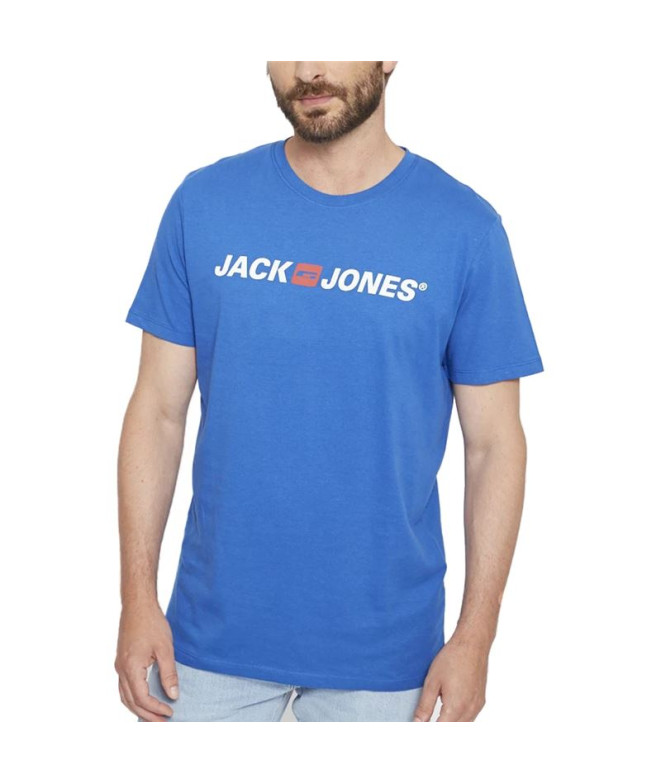 Camiseta Homem Jack and Jones corp Logo Nautical Blue