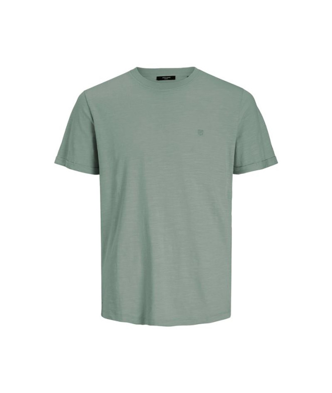 Camiseta Jack and Jones blatropic Solid Hombre Crew Lily Pad