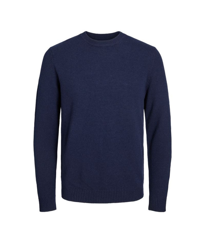 Moletom Homem Jack & Jones Cclambswool Knit Maritime Blue