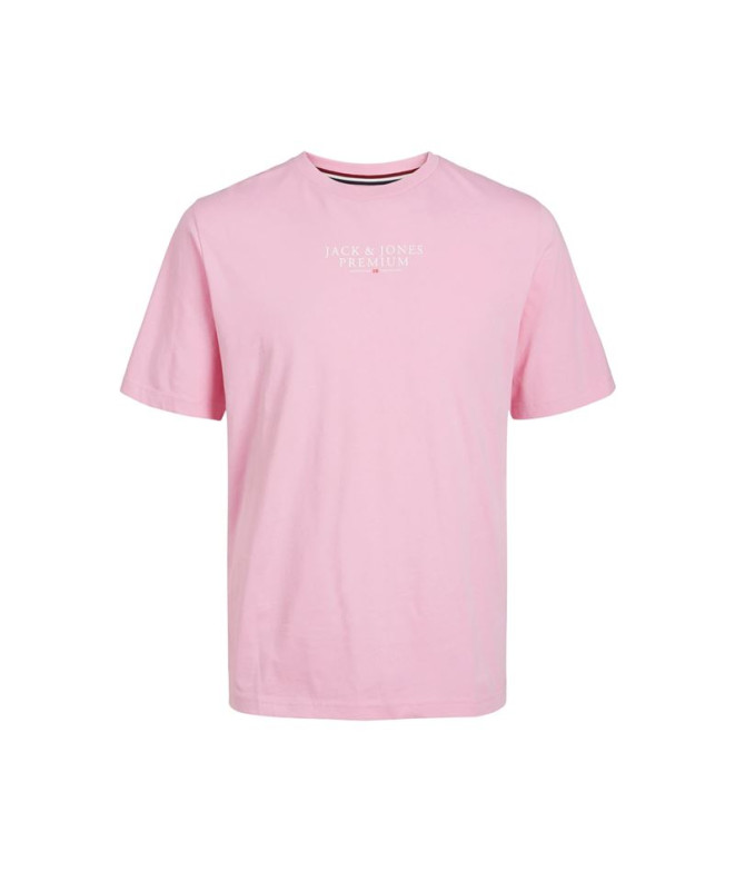 Camiseta Homem Homem Jack & Jones Jprbluarchie Ss Tee Crew Neck Noos Prism Pink