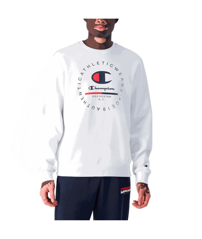Sudadera Champion Crewneck Sweatshirt Hombre Blanco