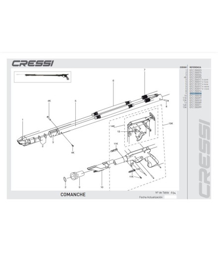 Tapon De Estanqueidad Comanche-Comanche Pacific-Si Cressi Tapon De Estanqueidad Comanche-Comanche Pacific-Si Cressi