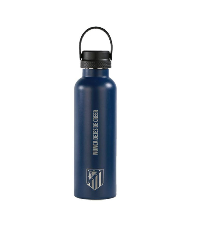 Bouteille Thermos Bouclier Runbott Atletico de Madrid Nunca Dejes De Creer+ 600Ml Marine