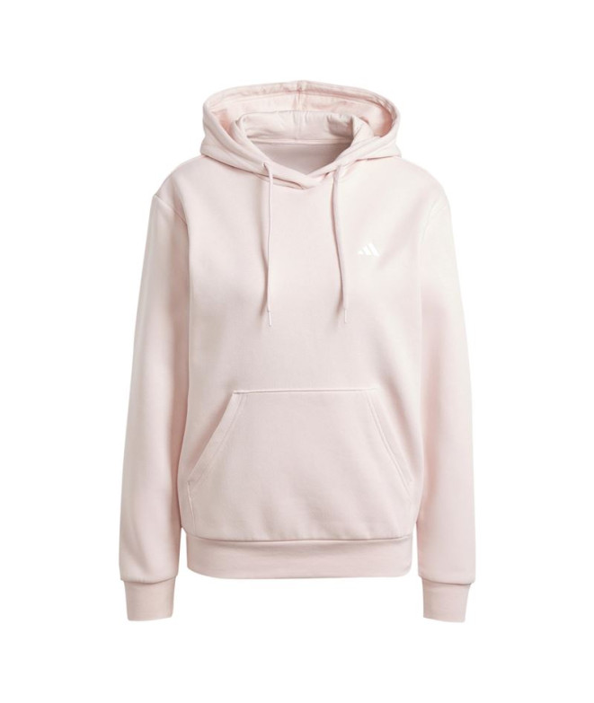 Moletom adidas Mulher Casaco com capuz Essentials Small Logo Feel Cozy Rosa