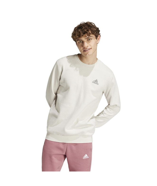 Sudadera adidas Essentials Fleece Hombre Beige