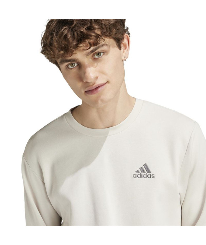 Sudadera adidas Essentials Fleece Hombre Beige