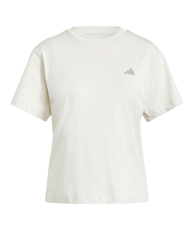 Camiseta adidas Mulher Essentials Small Logo Beige