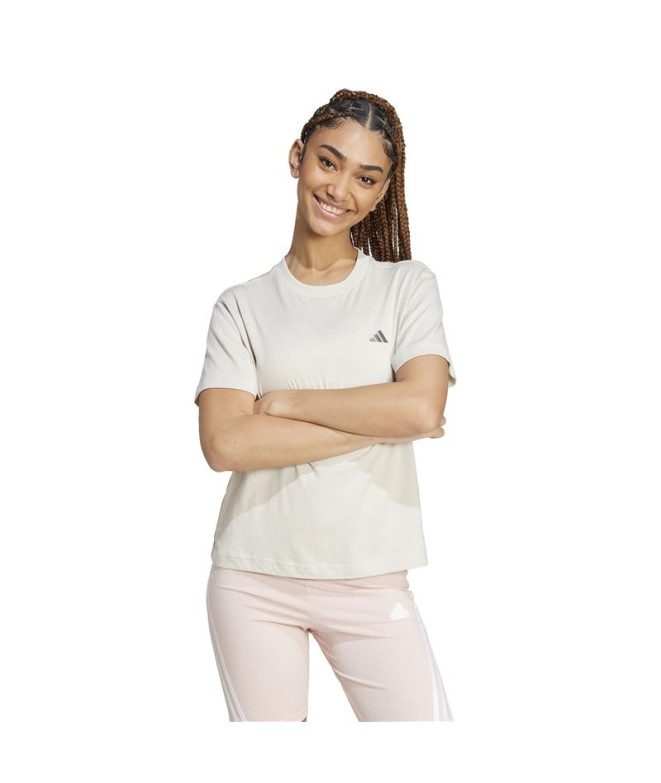 T-shirt adidas Femme Essentials Small Logo Beige