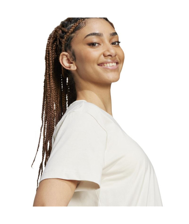 T-shirt adidas Femme Essentials Small Logo Beige
