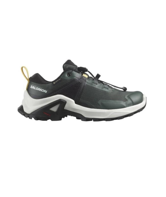 Sapatilhas Montanha Salomon da X Raise Gore-Tex Verde Infantil