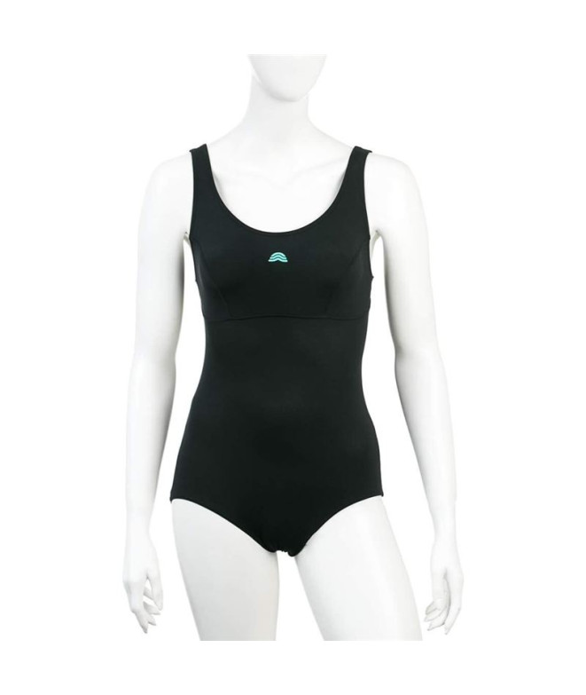 Bañador de Natación Aquarapid Costume Intero Mujer Negro