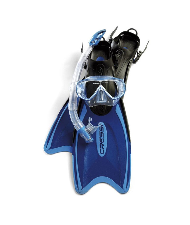 Kit de Buceo Cressi Palau Azul-Celeste