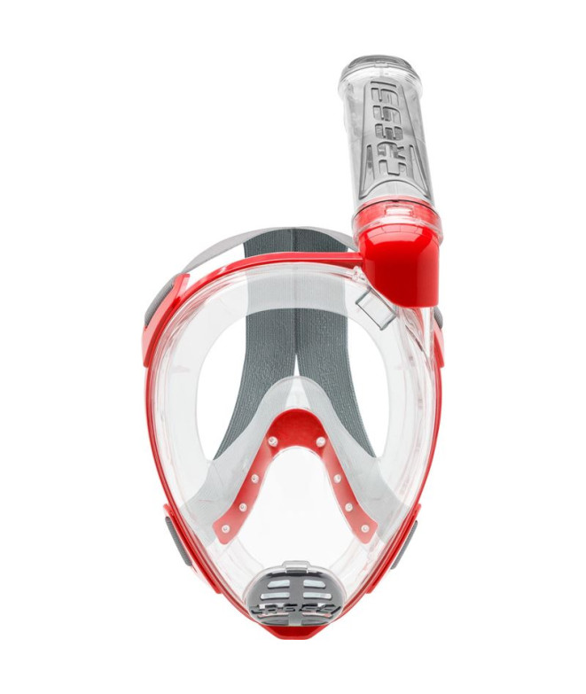 Máscara Facial de Buceo Cressi Duke Unisex Transparente Rojo
