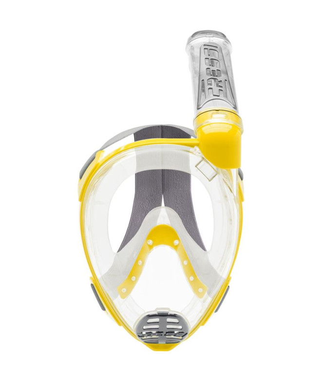 Máscara Facial de Buceo Cressi Duke Unisex Transparente Amarillo