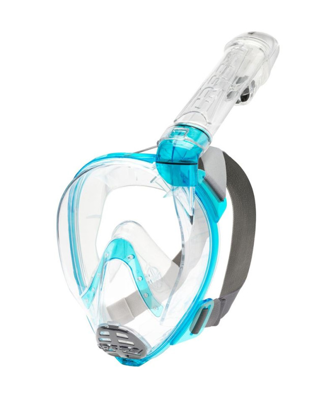 Máscara Facial de Buceo Cressi Baron Infantil Transparente Aguamarina