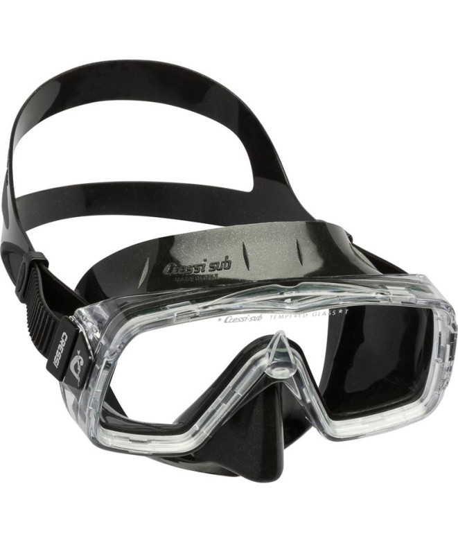 Máscara Facial de Buceo Cressi Sirena Unisex Dark Negro