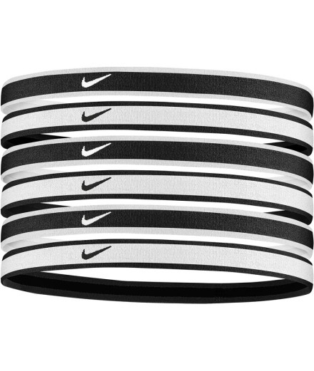Fita de pelo Nike Swoosh com ponta 6PK 2.0