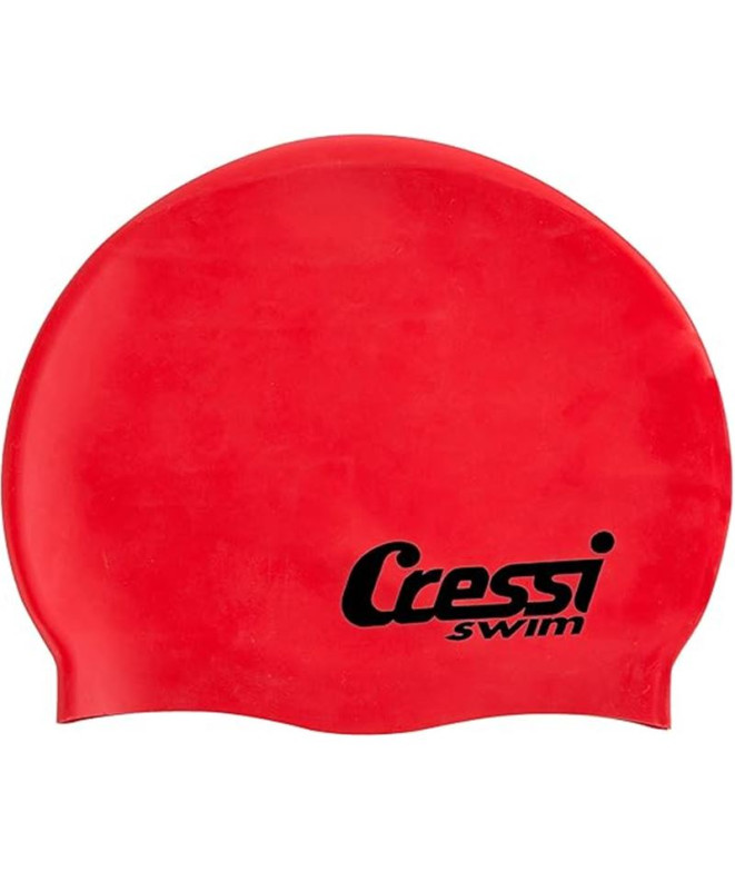 Bonnet natation Enfant de Cressi Silicone Rouge