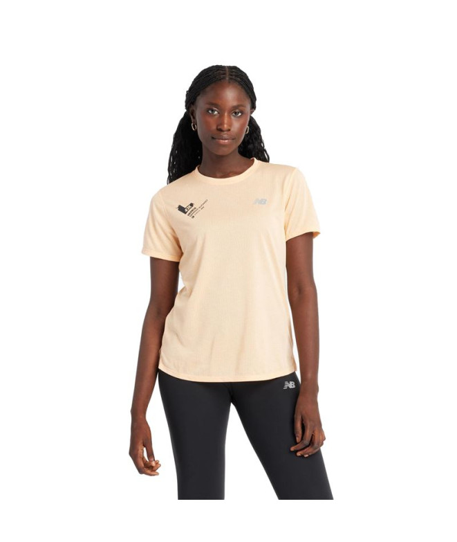 Camiseta New Balance Maratona de Atletismo de Valência Mulher