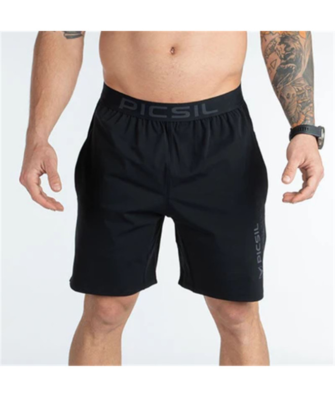 Pantalones Picsil Man Short Premium 0.1. Hombre Negro