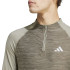 Camiseta Fitness Homem de Gym+ 3 Band 1/4Zip Castanho