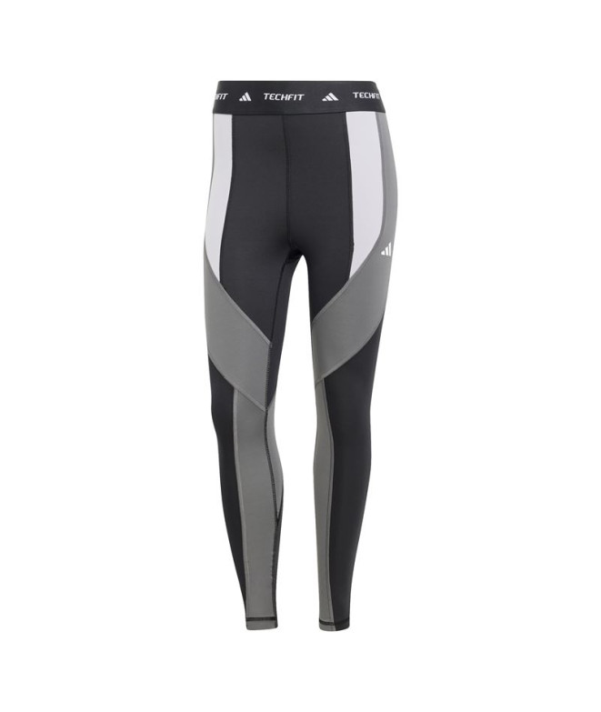 Mallas de Fitness adidas Techfit 7/8 Colorblock Mujer Negro