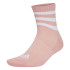 Meias adidas Infantil 3 Bandas almofadadas Sportswear Mid Cut 3 Pares Branco