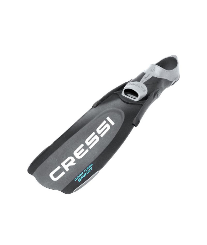 Aleta de Buceo Cressi Gara Turbo Sprint Unisex Negro