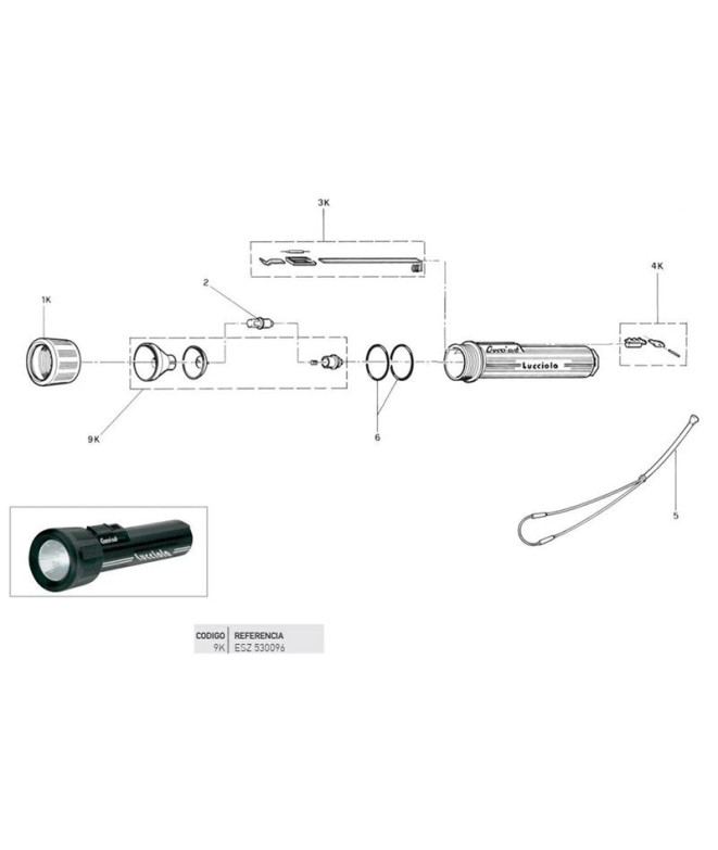 Suporte de parábola + parábola Lucciola Cressi