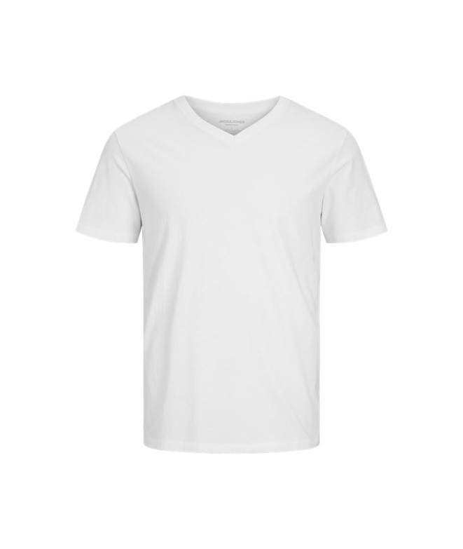 Camiseta Jack & Jones eorganic Basic V-Neck Hombre White