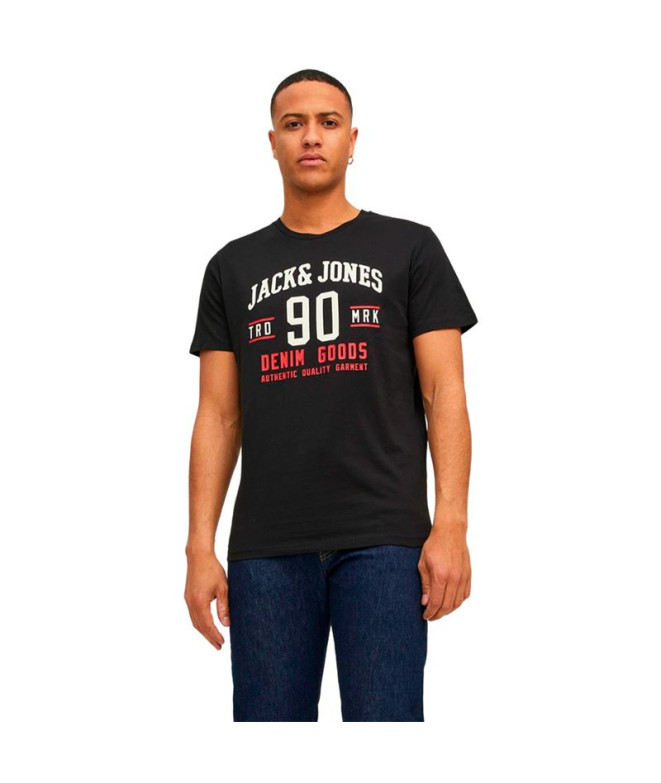 Camiseta Homem Jack & Jones ethan 3Pk Mp Preto