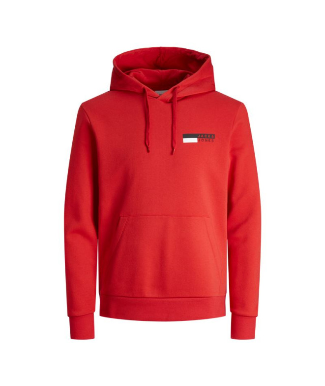 Moletom Homem Jack & Jones ecorp Logo Play True Red