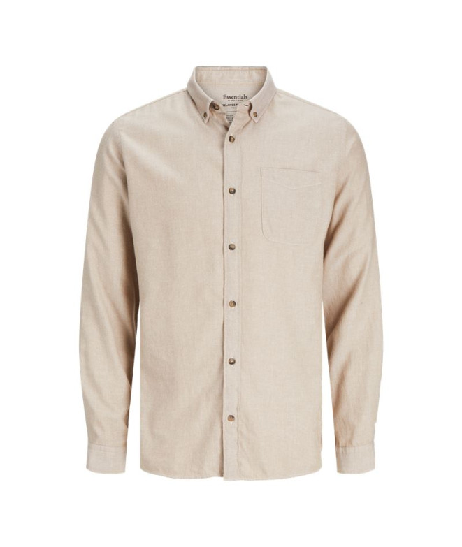 Camisa Jack & Jones classic Melange Hombre Oatmeal