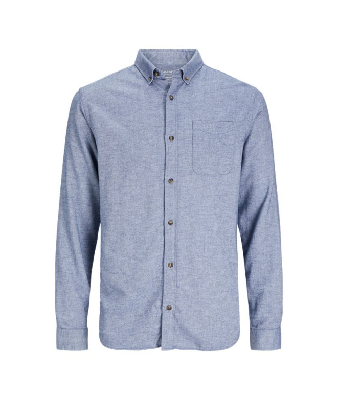 Camisa Homem Jack & Jones eclassic Melange Faded Denim