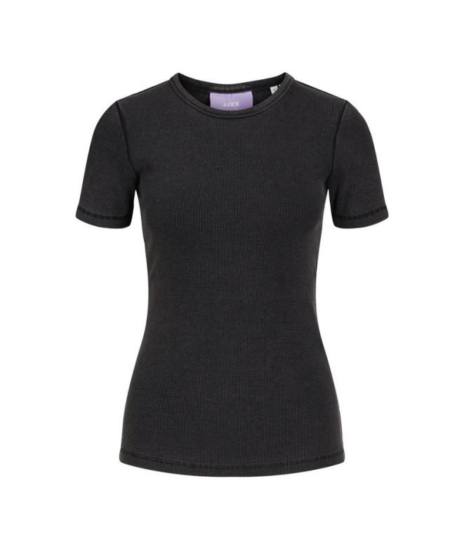 Camiseta Jack & Jones Jxfrankie Wash Ss Mujer Black